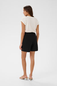 Kaffe Kaphoebe Black Elasticated Waist Shorts, 10511490