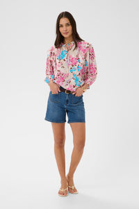Kaffe KaHaisley Multi Colour Flower Print Blouse, 10511583