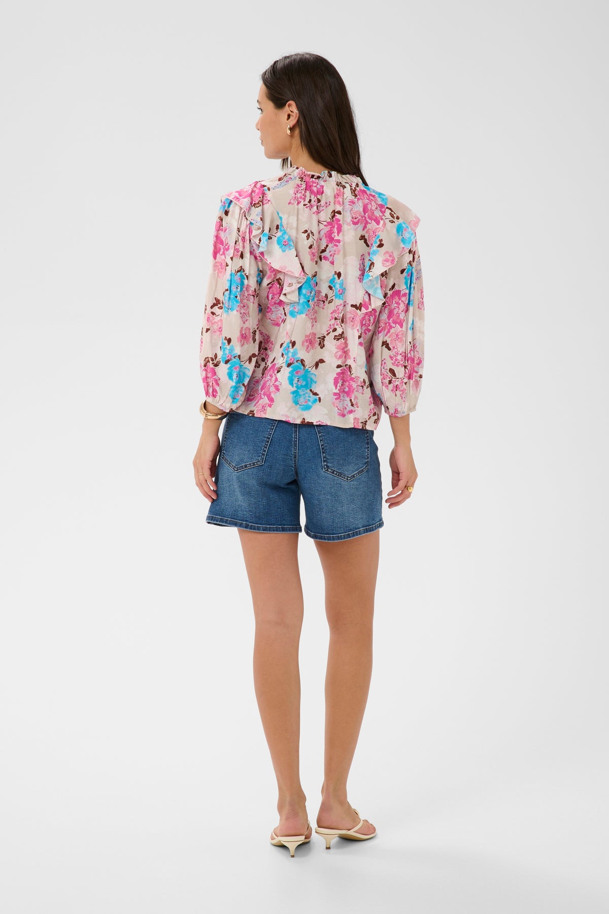 Kaffe KaHaisley Multi Colour Flower Print Blouse, 10511583