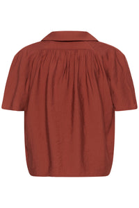 Kaffe KaEmily Henna V-Neck Blouse, 10511608