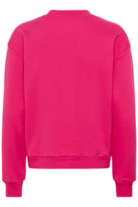 Kaffe KaLilje Beetroot Fuchsia 'Sunset Chaser' Supersoft Sweatshirt, 10511630