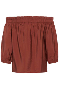 Kaffe KaNeema Henna Off the Shoulder Blouse