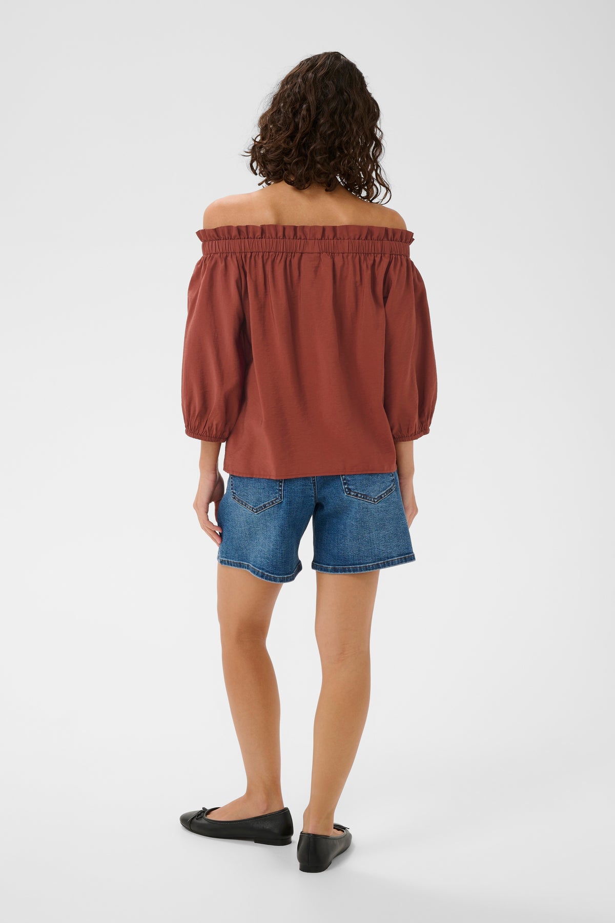 Kaffe KaNeema Henna Off the Shoulder Blouse
