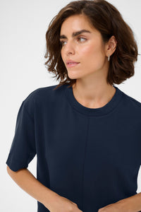 Kaffe Kaannie Midnight Marine Modal Boxy Fit T-Shirt, 10511809