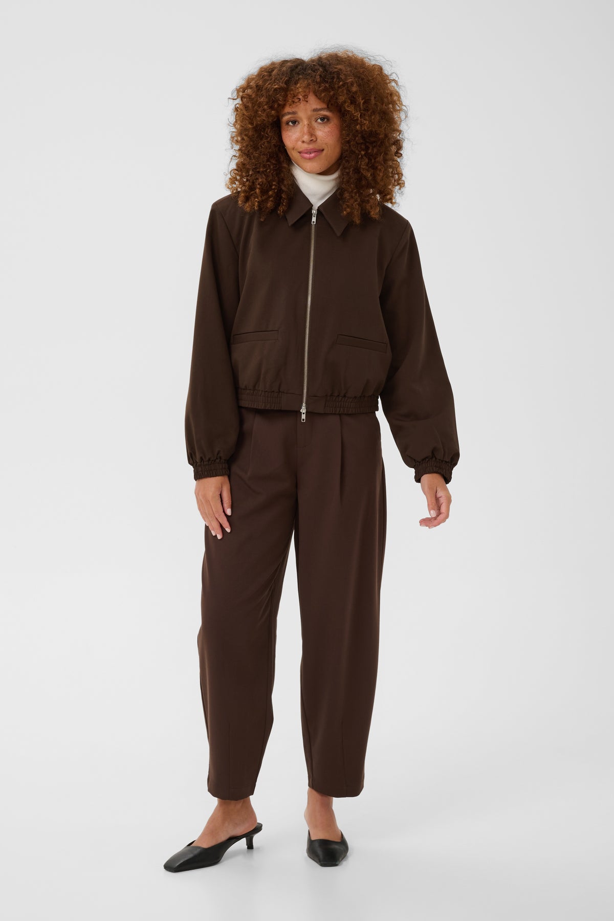Kaffe Kasakura Coffee Bean Bomber Jacket, 10512340