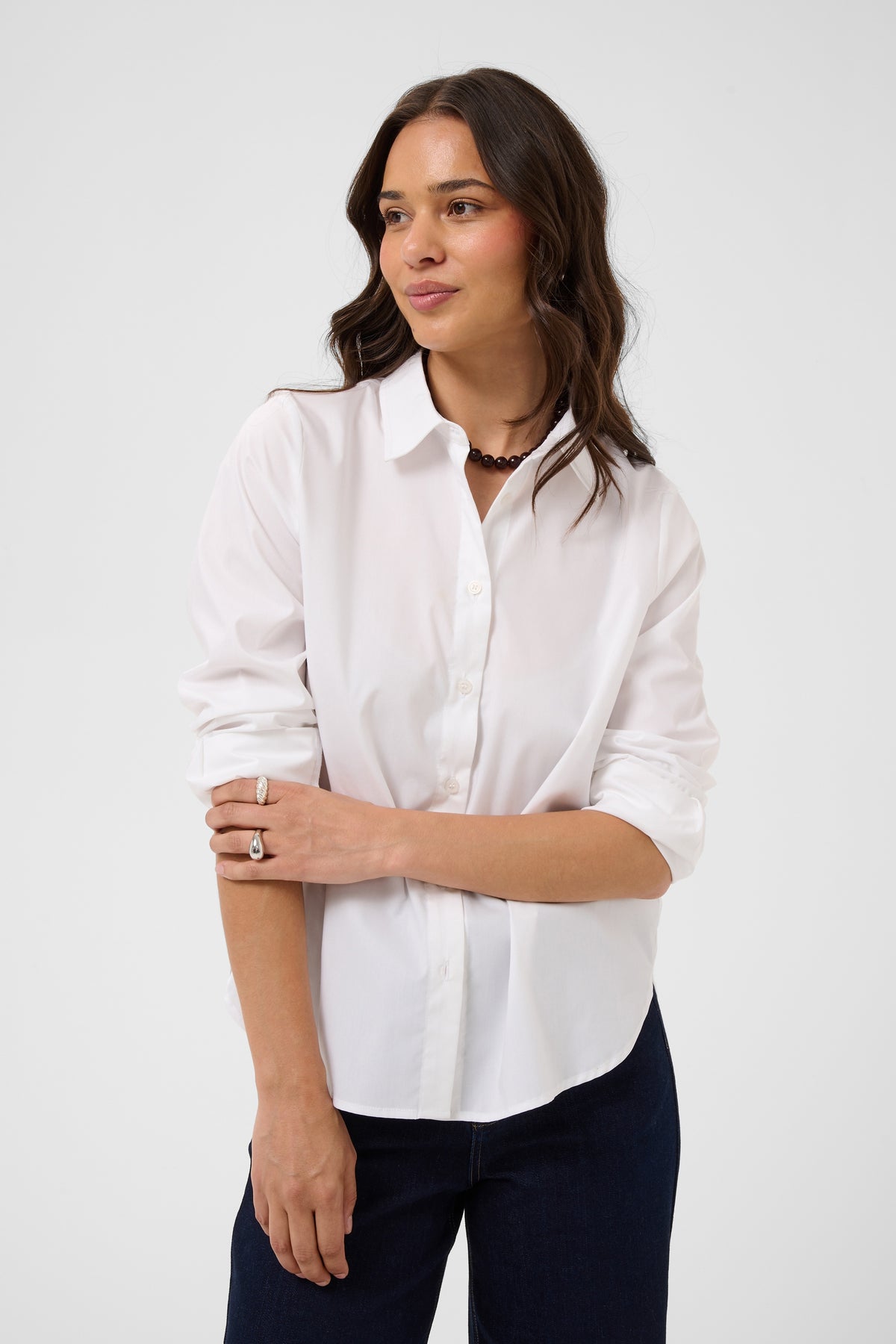 Kaffe Kageorgia Optical White Layering Shirt, 10512535