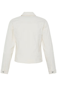 Fransa FrVotwill Whisper White Soft Stretch Denim Jacket