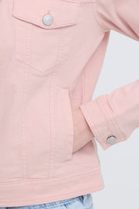 Fransa FrVotwill Lotus Pink Soft Stretch Denim Jacket, 20609189