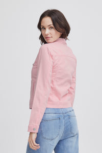 Fransa Frvotwill Pink Frosting Soft Denim Jacket, 20609189