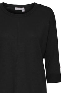 Fransa Frbesmock Black Button Knit