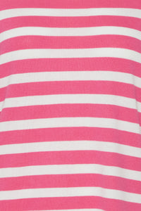 Fransa Frbesmock Carmine Rose Stripe Button Knit, 20610279