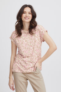 Fransa FrSeen Pink Frosting Floral Printed T-Shirt, 20610634