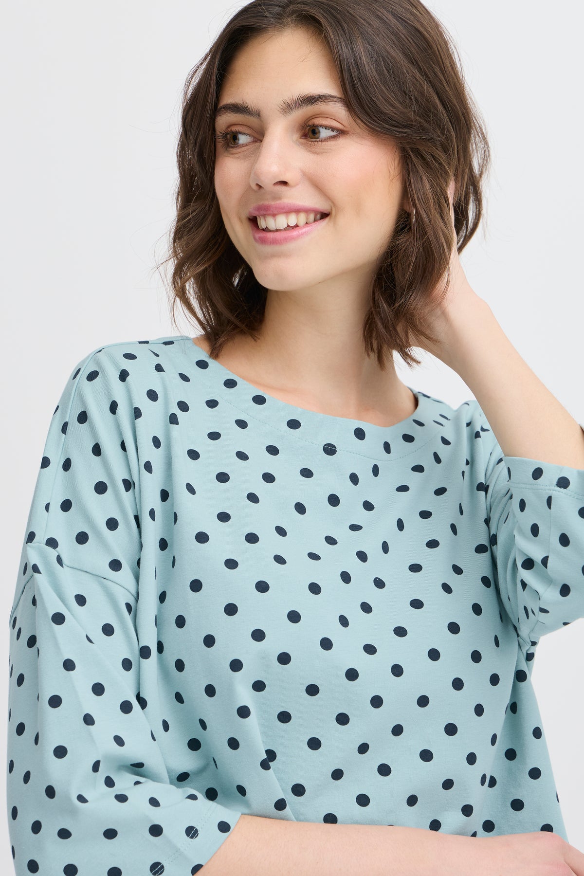 Fransa FrSiva Aquifer Mint Polka Dot Top, 20613439