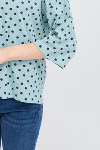 Fransa FrSiva Aquifer Mint Polka Dot Top, 20613439