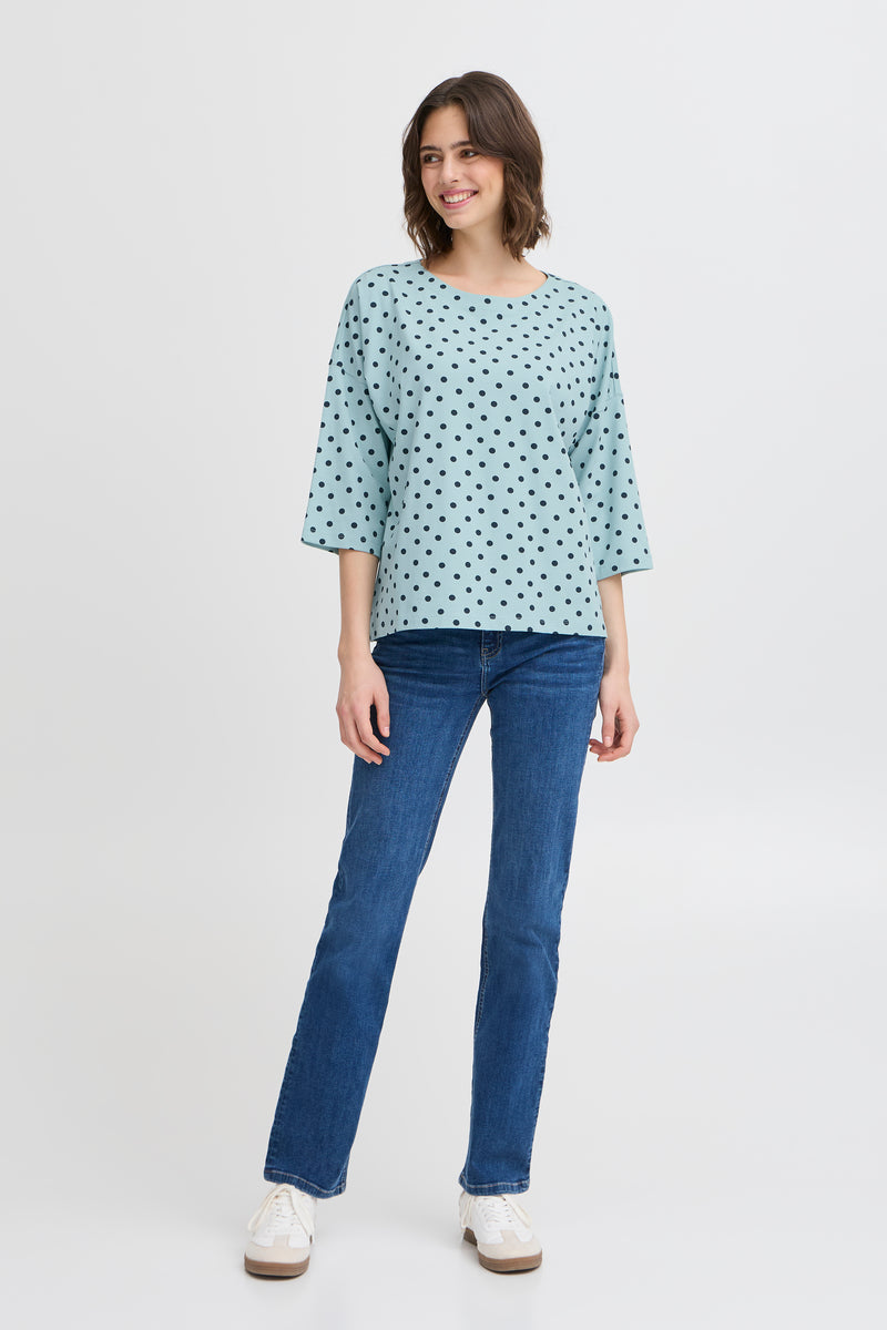 Fransa FrSiva Aquifer Mint Polka Dot Top, 20613439