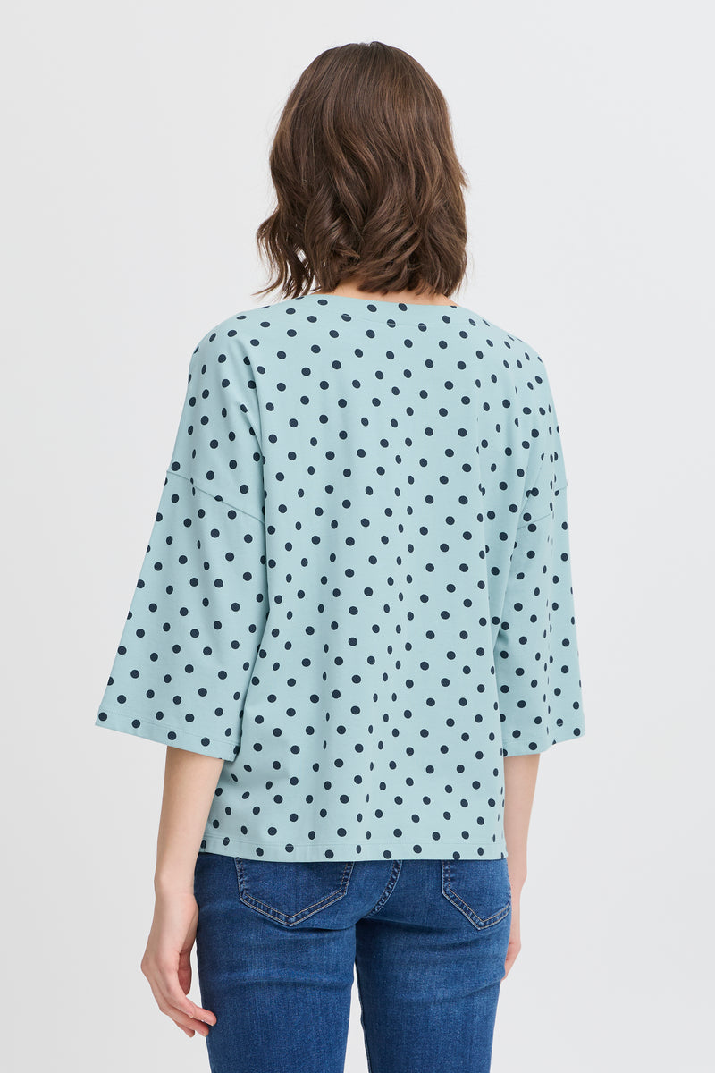 Fransa FrSiva Aquifer Mint Polka Dot Top, 20613439