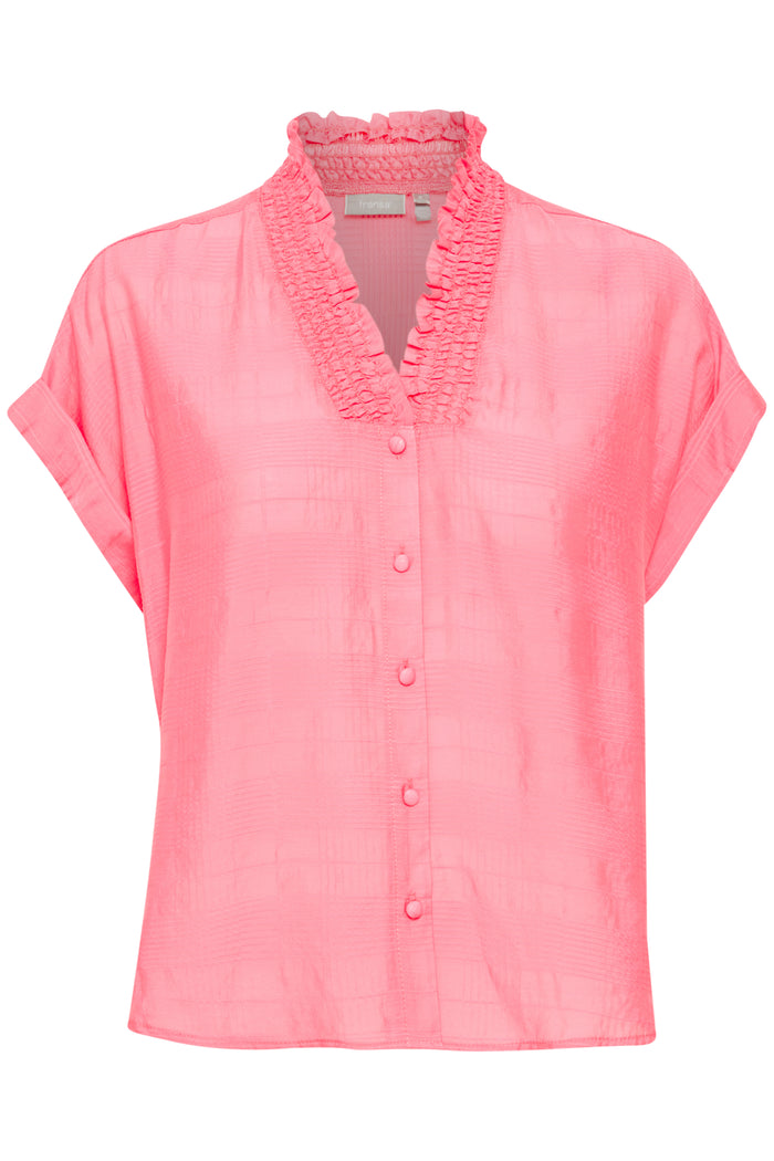 Fransa Tiani Pink Carnation Relaxed Fit Shirt, 20613842