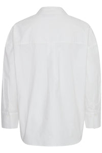 Fransa FrVuja Off White Oversized Layering Button Side Shirt, 20614547