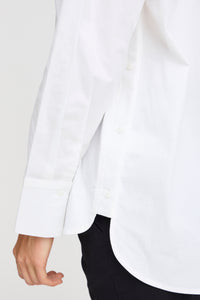 Fransa FrVuja Off White Oversized Layering Button Side Shirt, 20614547