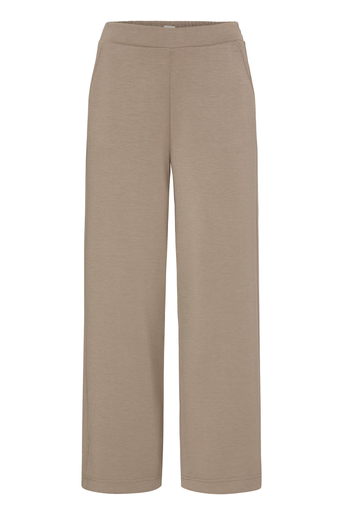 Fransa FrAurora Taupe Wide Leg 7/8 Modal Joggers, 20615493