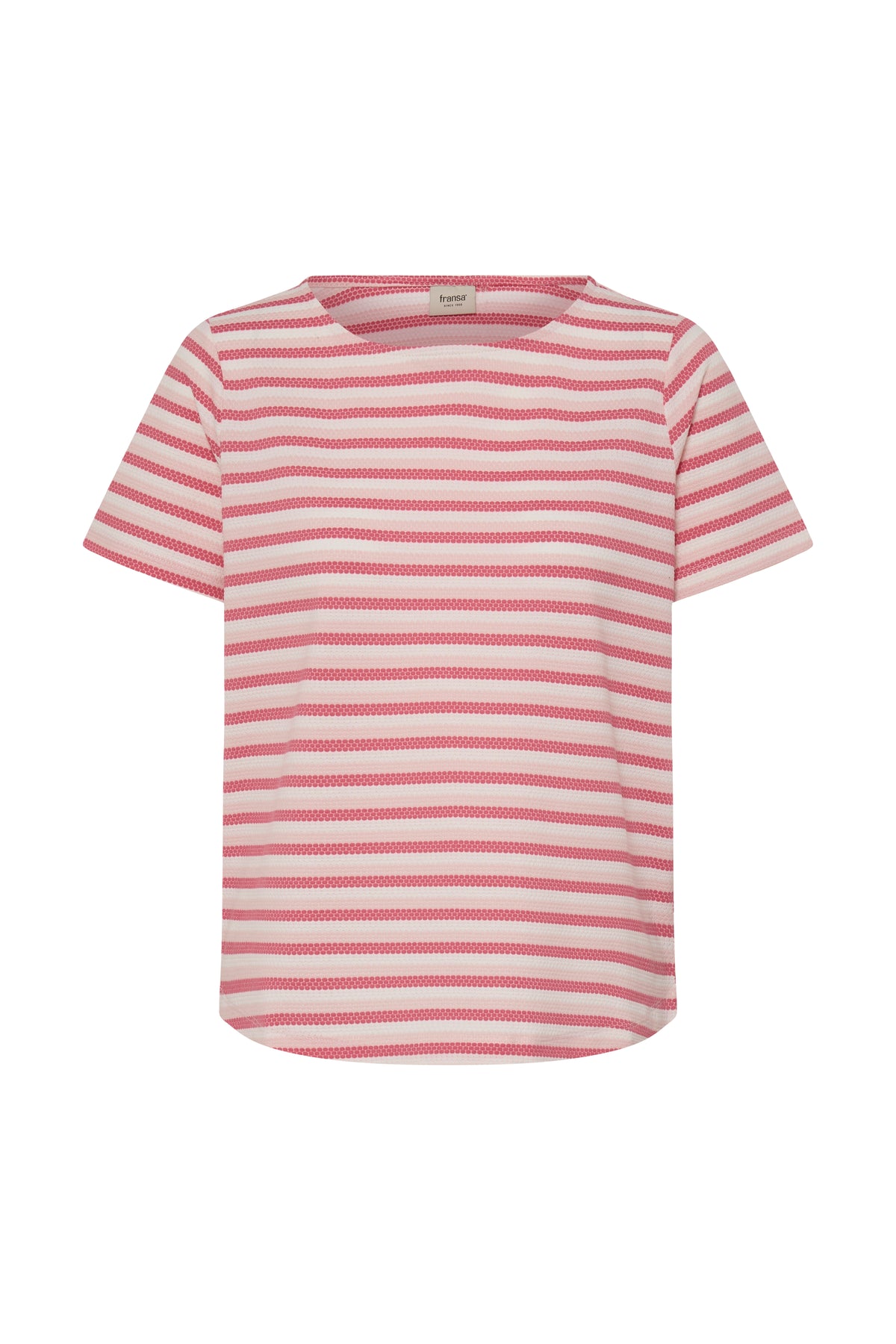 Fransa FrJosie Lotus Pink Stripe T-Shirt, 20615550