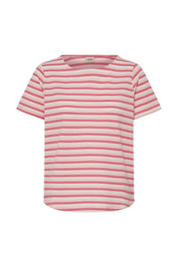 Fransa FrJosie Lotus Pink Stripe T-Shirt, 20615550