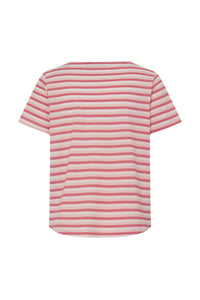 Fransa FrJosie Lotus Pink Stripe T-Shirt, 20615550