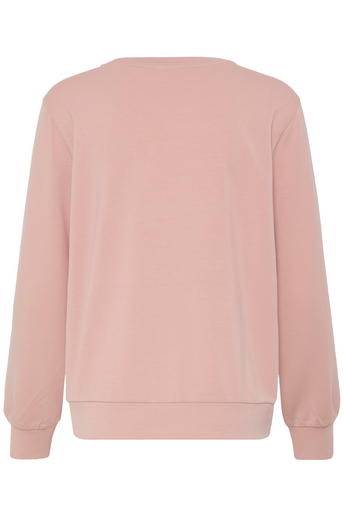 Fransa FrAurora Blush Rose Modal Logo Sweatshirt