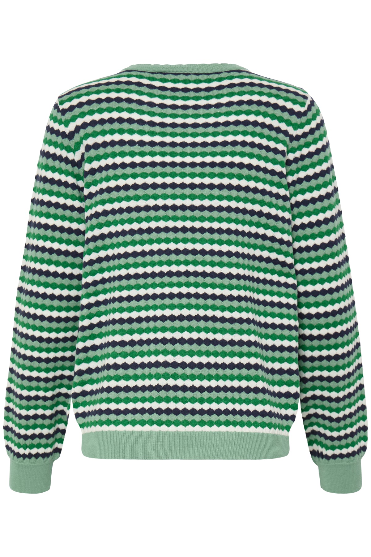 Fransa FrCaia Bosphorus Green Striped Knit, 20617448