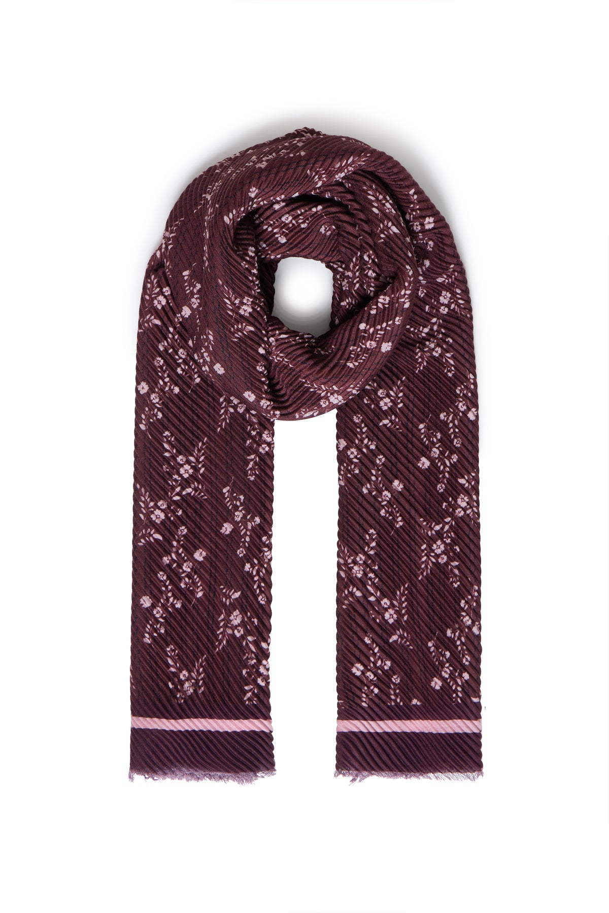 Fransa FrPlisea Port Royale Flower Drop Plisse Scarf