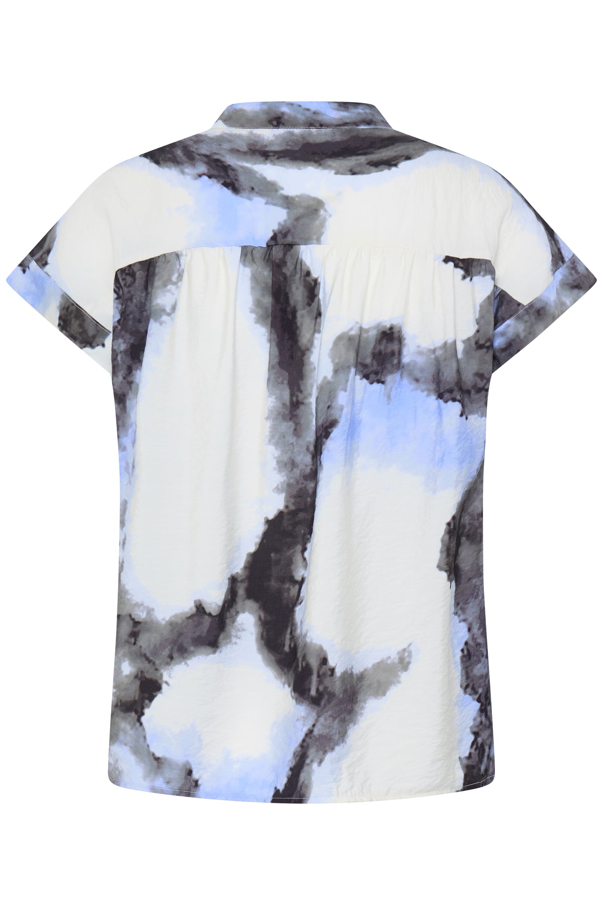 Fransa FrAyla Marble Hydrangea Printed V-Neck Blouse, 20617672