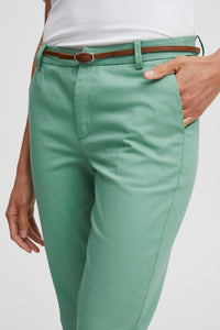 B.Young Days Creme de Menthe Chino Trousers with Belt, 20803473
