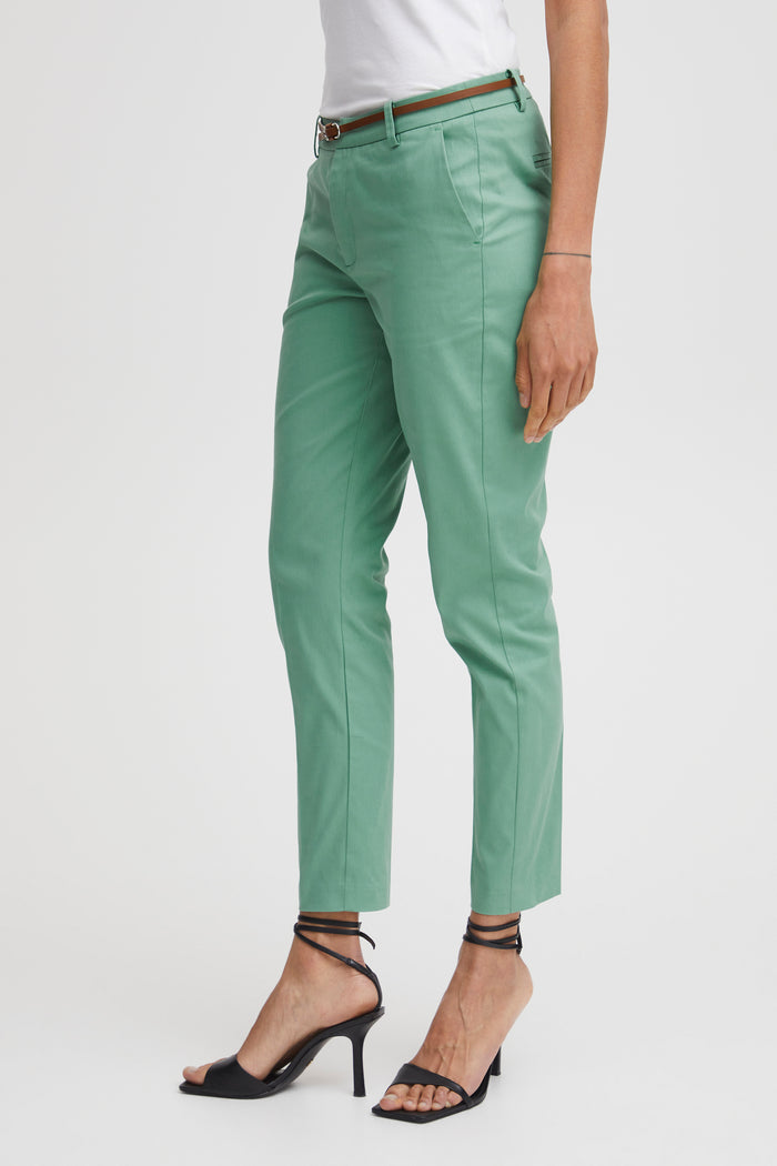 B.Young Days Creme de Menthe Chino Trousers with Belt, 20803473
