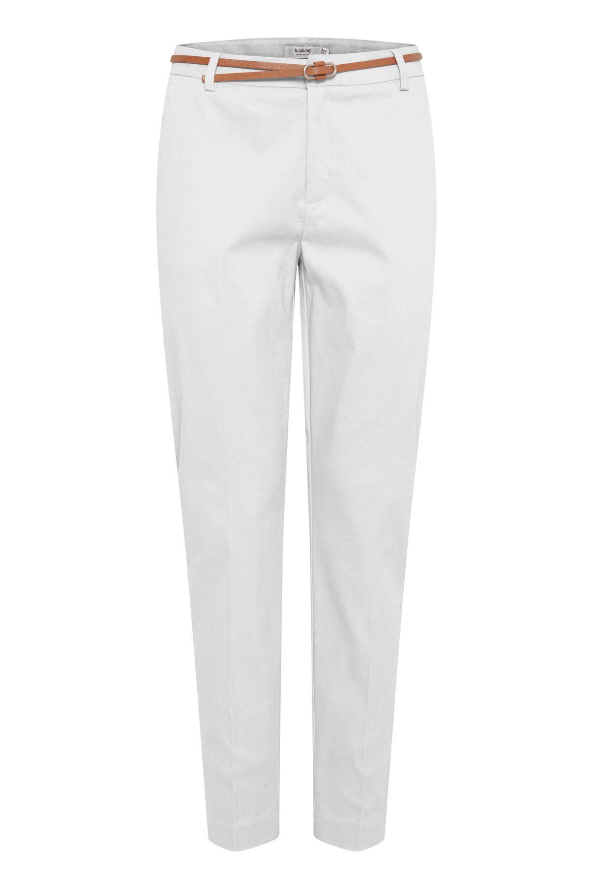 B.Young Days Off White Chino Trousers with Belt, 20803473