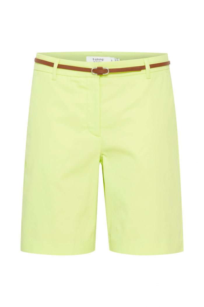 B.Young Bydays Sunny Lime Chino Shorts with Belt, 20805588