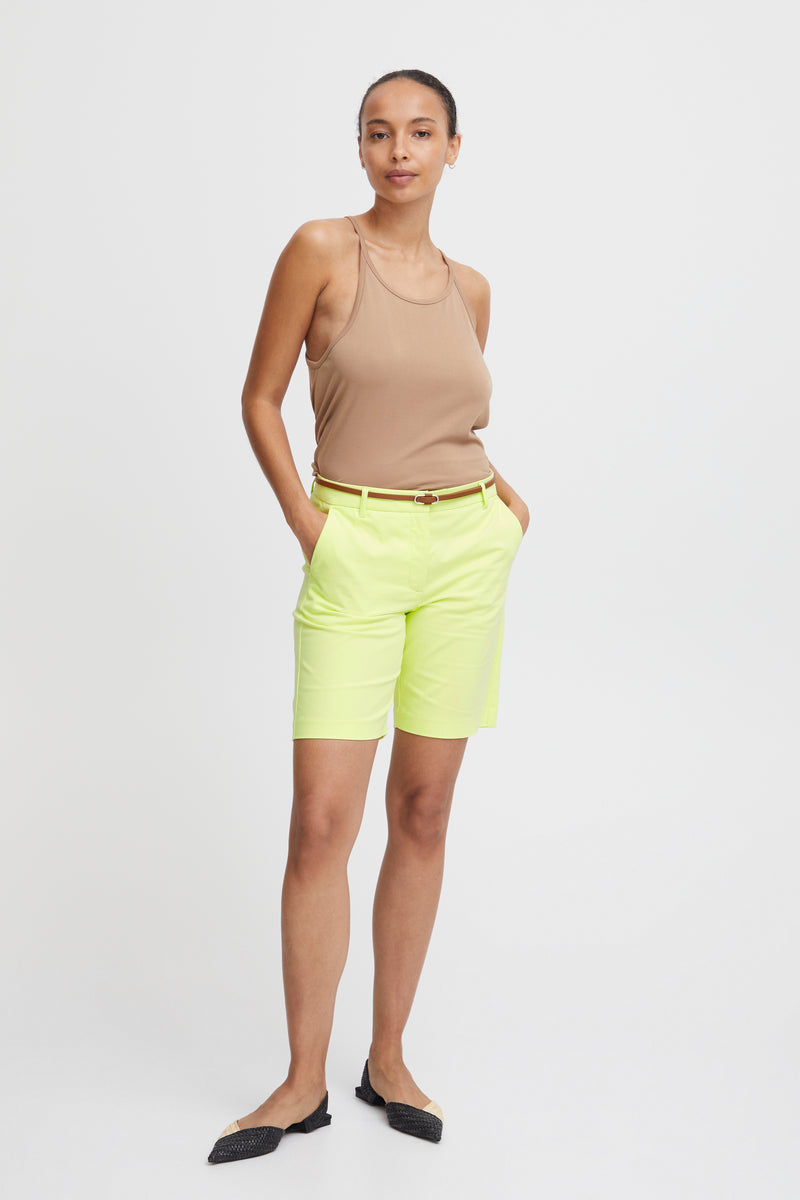 B.Young Bydays Sunny Lime Chino Shorts with Belt, 20805588