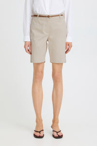B.Young Bydays Cement Beige Chino Shorts with Belt, 20805588