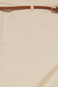 B.Young Bydays Cement Beige Chino Shorts with Belt, 20805588