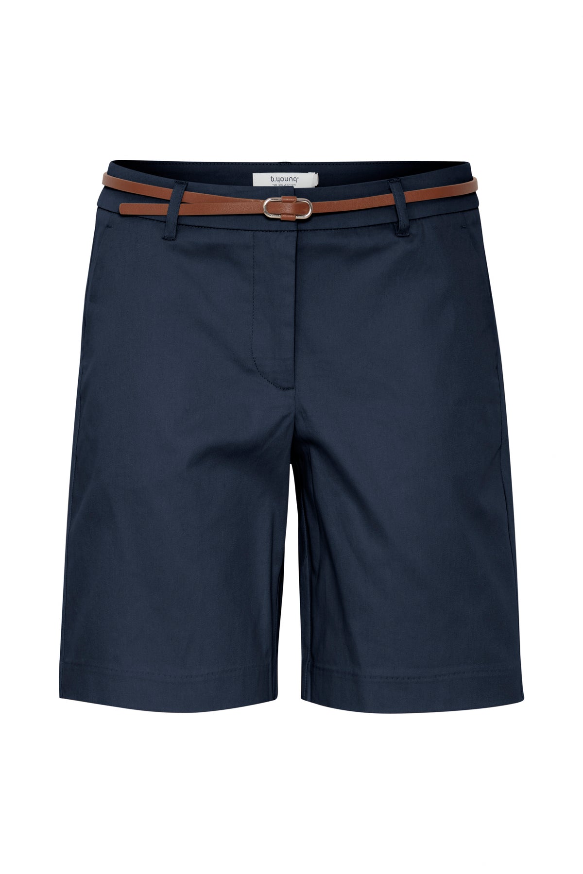 B.Young Bydays Copenhagen Navy Chino Shorts with Belt, 20805588
