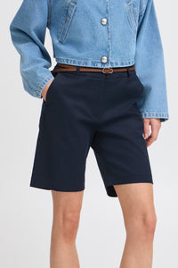 B.Young Bydays Copenhagen Navy Chino Shorts with Belt, 20805588