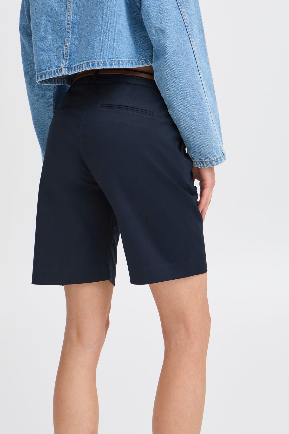 B.Young Bydays Copenhagen Navy Chino Shorts with Belt, 20805588