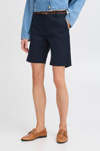 B.Young Bydays Copenhagen Navy Chino Shorts with Belt, 20805588