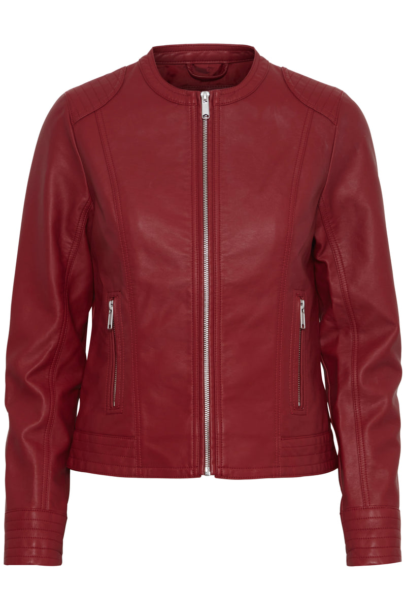 B.Young Byacom Pomeagrante Faux Leather Jacket, 20809396