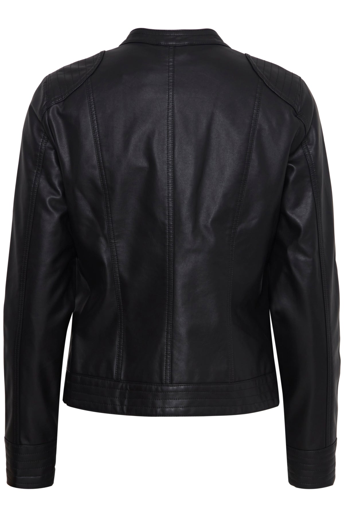 B.Young Byacom Black Faux Leather Jacket