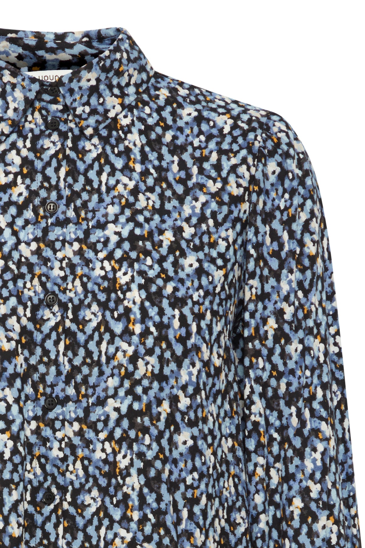 B.Young ByJosa Dusty Blue Flower Mix Printed Shirt