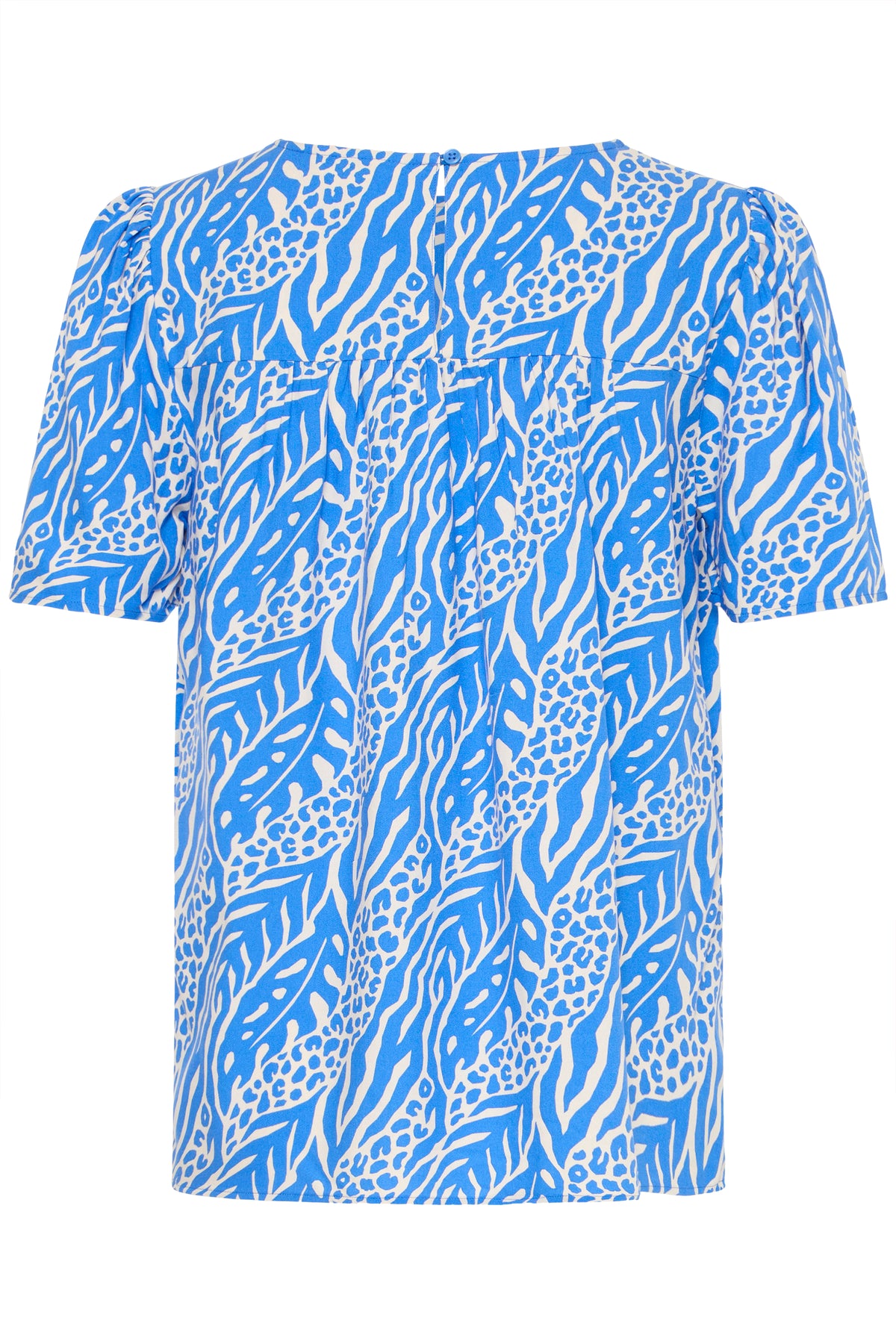 B.Young ByMmJoella Nebulas Blue/Sand Nature Print Blouse, 20811222