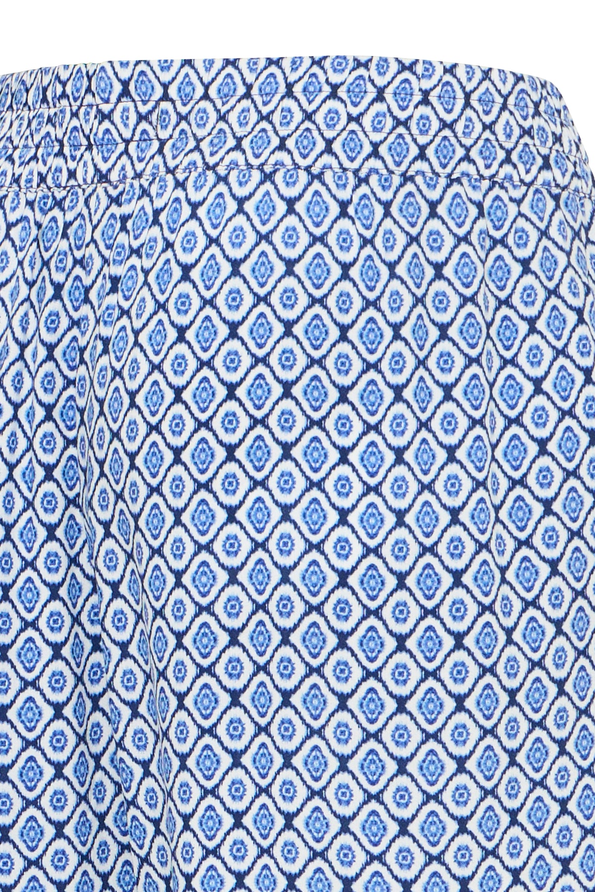 B.Young ByMmjoella Medieval Blue Cropped Ankle Length Wide Leg Trousers