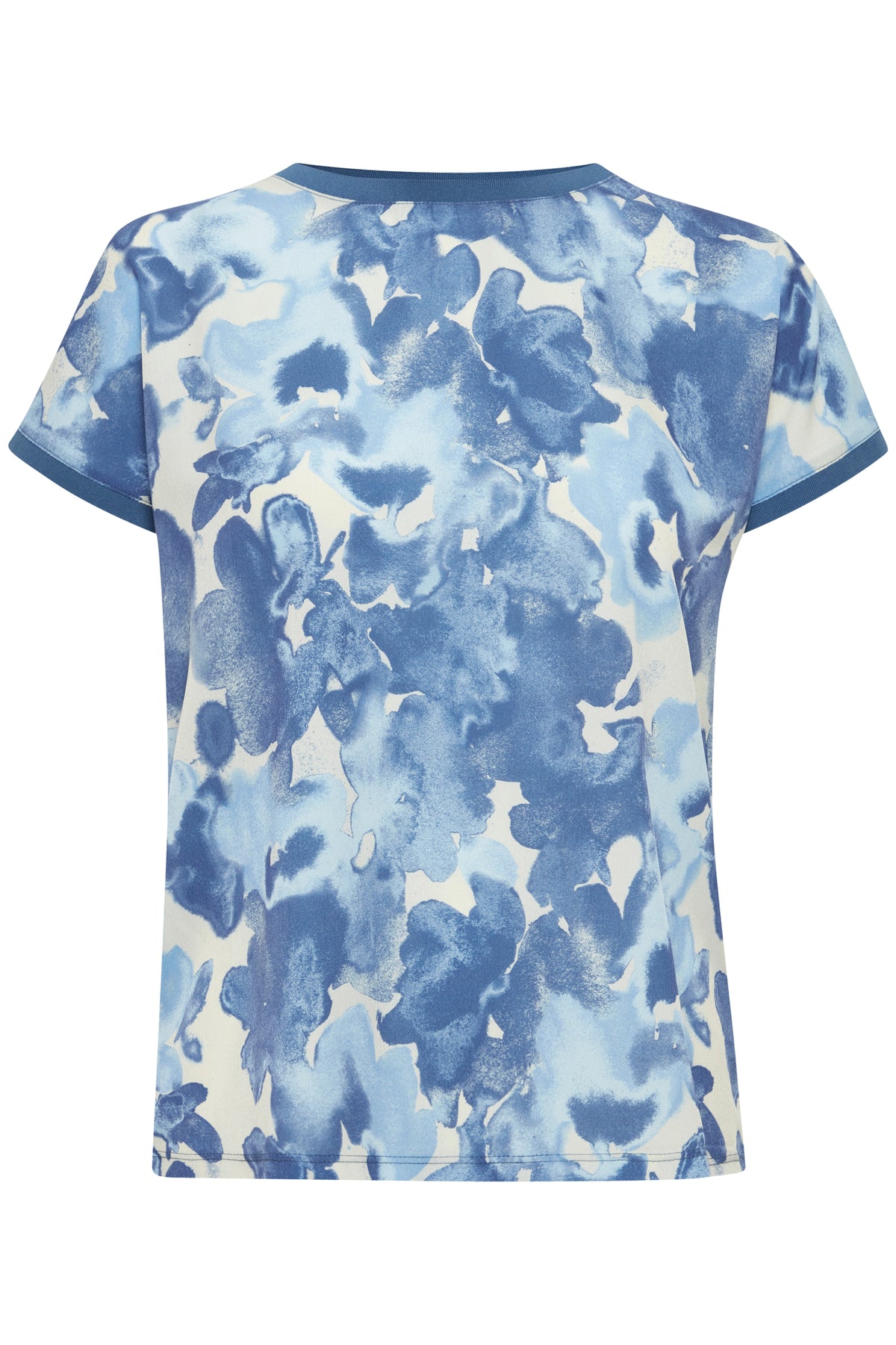 B.Young Bypanya True Navy Mix Printed Front T-Shirt, 20814434