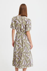 B.Young Byibano Orchid Bloom Mix V-Neck Dress, 20814605