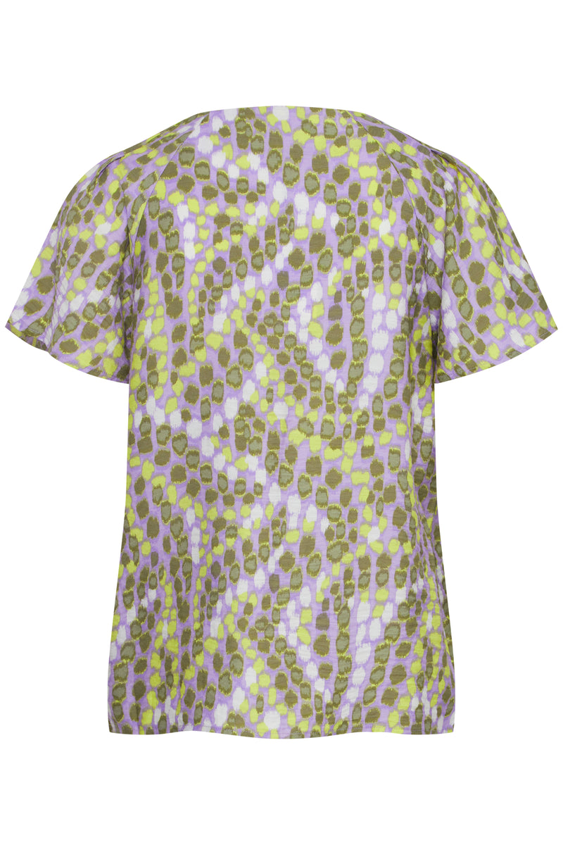 B.Young Byibano Orchid Bloom Mix V-Neck Top, 20814607